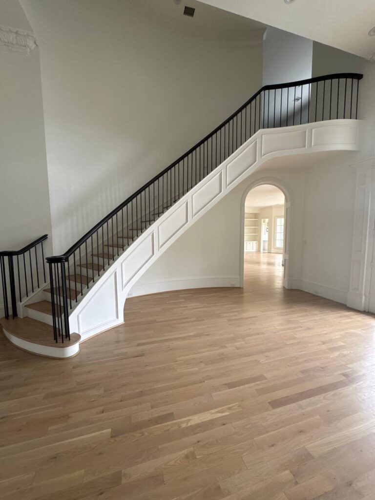 staircase remodeling and iron railing
